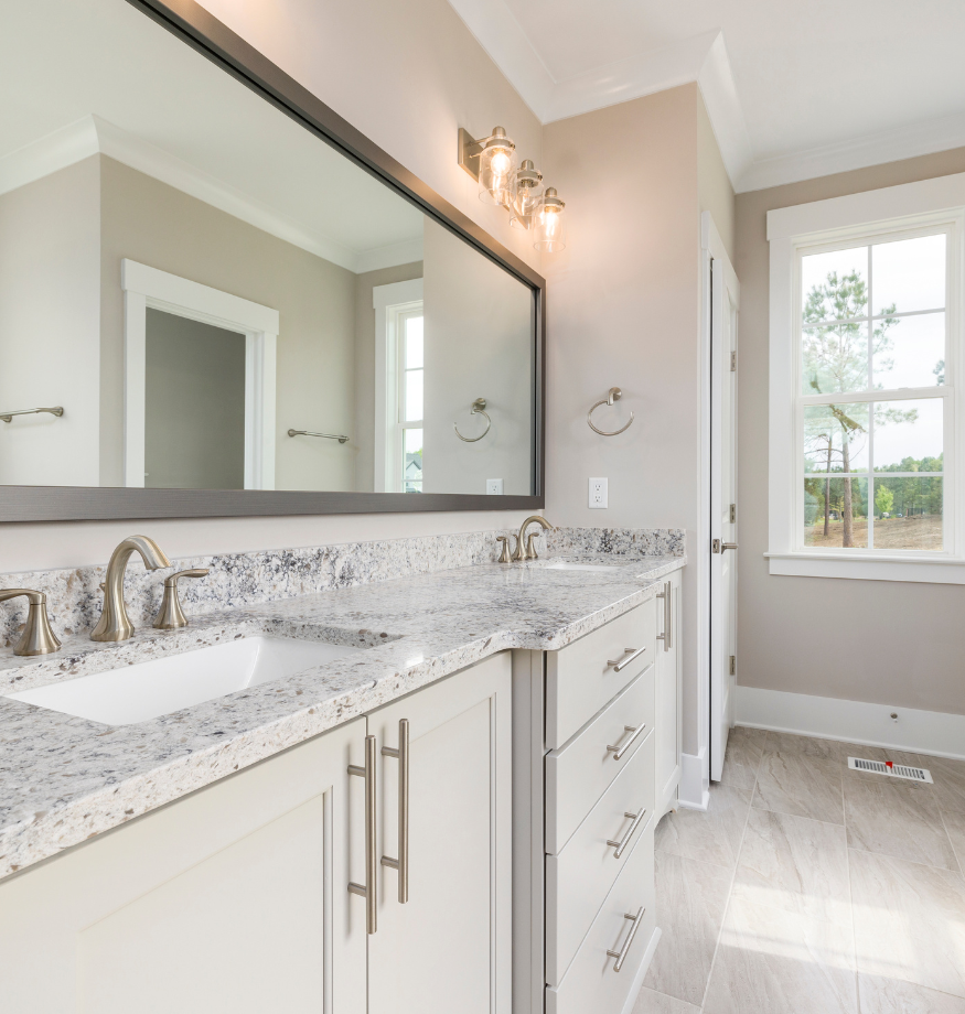 Modern bathroom renovation in Orange County